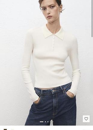 Джемпер водолазка з коміром поло l xl