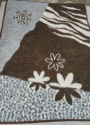 Акриловий коричневий 150*200 плед, ковдра, покривало