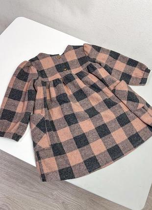 Сукня fred&flo, тепла рожева у клітинку