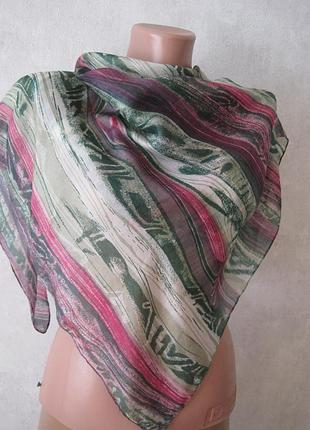 Платок натуральный шелк ручная роспись