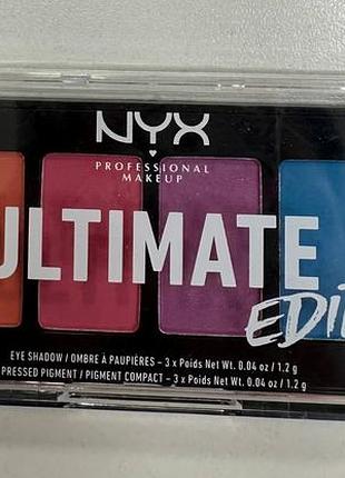 Палетка теней для век nyx professional makeup ultimete edit petite shadow palette