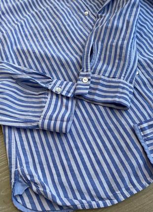 Котоновая женская рубашка в полоску mark o’polo8 фото