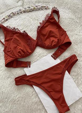 Таракотовий купальник beldona