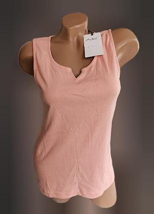 Майка коттоновая женская однотона