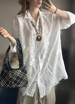 Летний кардиган, платье-рубашка пляжная