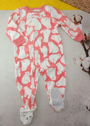 Розм. 12м,18м,24м флісові чоловічки, carters, флис, слип, піжама