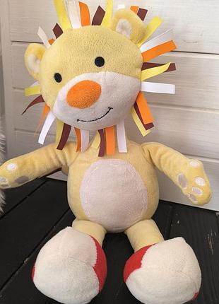 М'яка іграшка лев левчик повторюшка. інтерактивний лев.