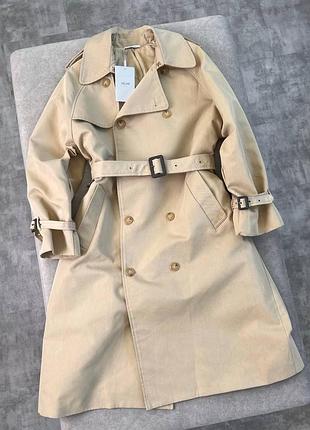 Брендове жіноче подовжене пальто тренч