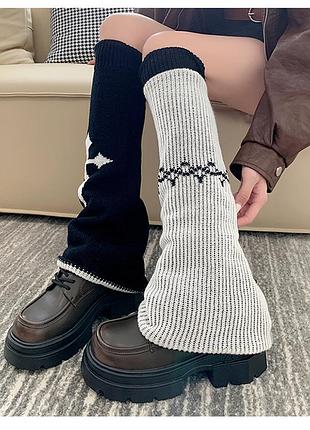 Гетри кльош у готичному стилі з хрестами 5668 двосторонні чорні one size