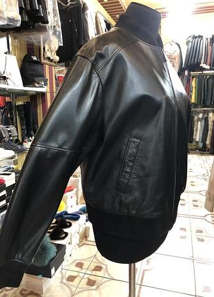 Жіночий шкіряний бомбер якість люкс!