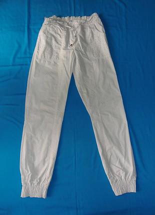 Белые штаны в клетку р.xxs-xs