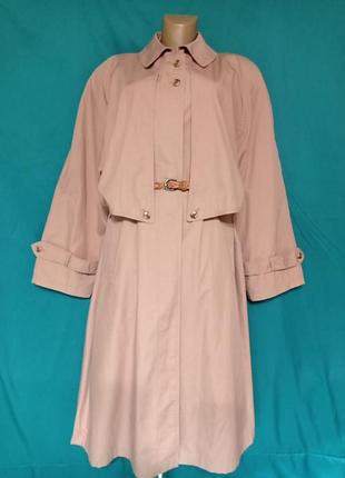 Тренч однобортный длинный розовый винтаж размер 3xl xxl недорого