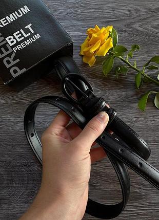 Ремінь 2см з натуральної шкіри китай, ремінь жіночий чорний класичний пояс класика натуральна шкіра під плаття, ремінь брючний пояс  шкіряний