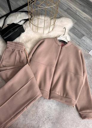 Женский брючный костюм на флисе