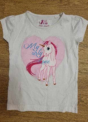 Футболка на дівчинку з єдинорогом  🦄