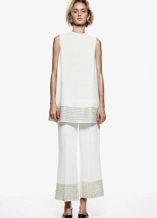 Брюки праздничные с бисером