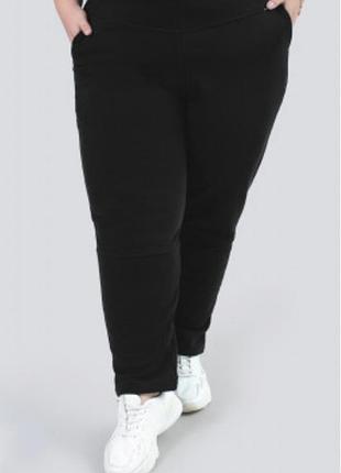 62 + спортивные штаны женские черные