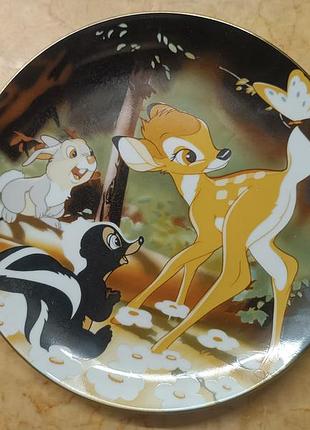 Декоративна колекційна тарілка disney bambi (1942)