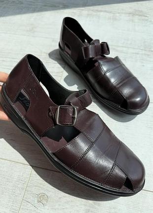 Чоловічі шкіряні сандалі сандалії sioux німеччина натуральна шкіра