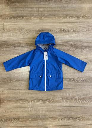 Водонепроникна куртка на флісі синя однотонна george