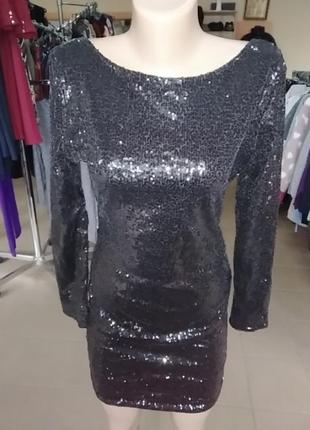 Плаття плаття в паєтки чорне dance+dance