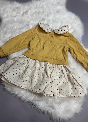 Сукня плаття світшот жовте 80-86р