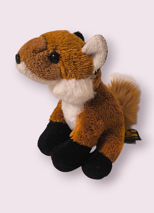 Мягкая реалистичная игрушка лисичка ravensden, 13 см