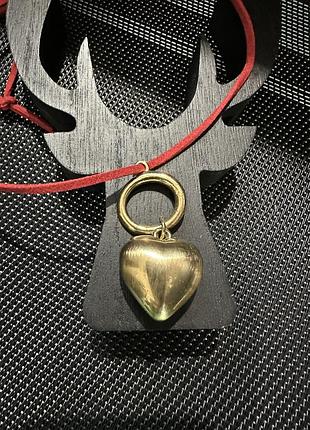 ▪️ супер підвіска - серце в позолоті, виробник італія