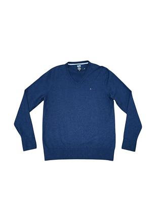 Джемпер кофта чоловіча з бавовни hilfiger denim синя
