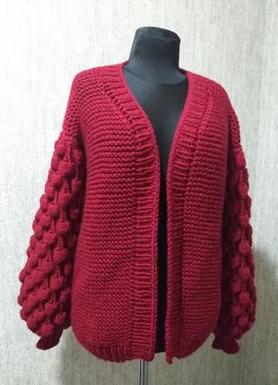 Новый стильный кардиган "малинки". xs-s