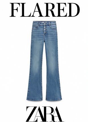Джинси фларед zara