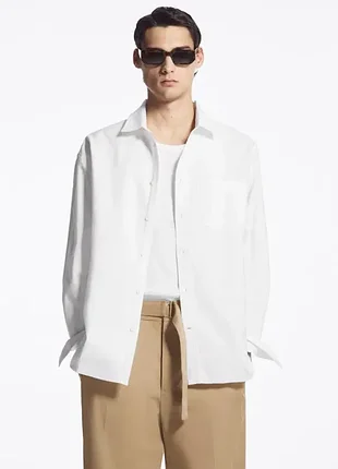 Сорочка чоловіча cos wide oxford shirt - oversized /xl