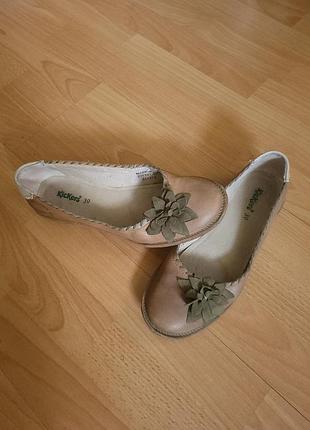 ❗️❗️❗️жіночі шкіряні туфлі балетки kickers р. 39