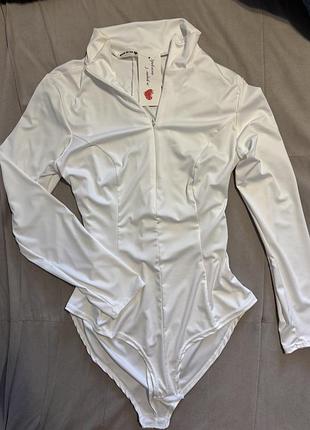 Білий бодік,новий,не просвічує