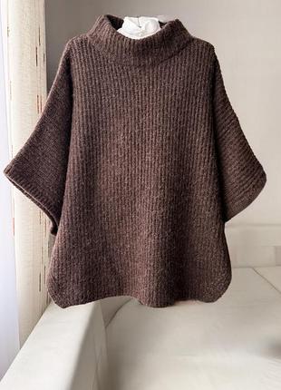 S.marlon трикотажный кейп куртка пончо из альпаки и шерсти