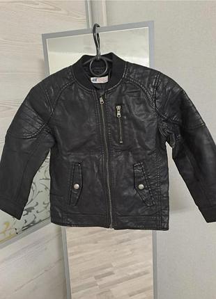Курточка кожаные кожаная бомбер на 6 лет
