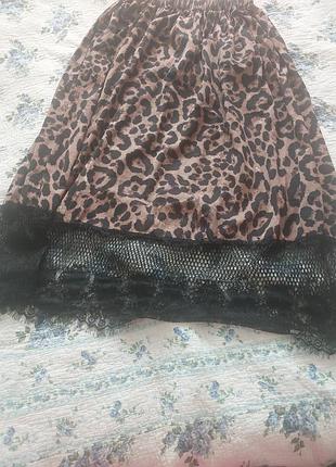 Юбка макси плотный шифон