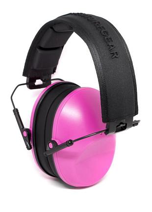 Наушники противошумные защитные venture gear vgpm9010pc (защита слуха nrr 24 дб, беруши в комплекте), розовые