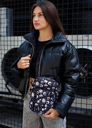 Принтованный месенджер without rick and morty женский