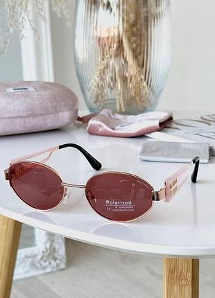 Сонцезахисні окуляри жіночі miu miu  ®️новинка від бренду  miu miu : polarized