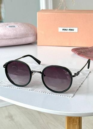 Солнцезащитные очки женские ❤️  💣новый 2025💣 год 🛍️ круглая miu miu 🛍️