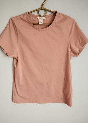 Базова футболка пудрового кольору, хс
