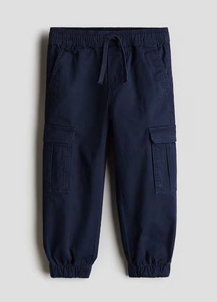 Стильные брюки коттоновые брюки-карго для мальчика h&amp;m англия