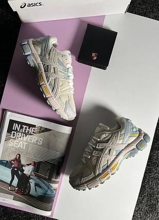 🌺жіночі кросівки asics gel-kahana 8 s beige blue yellow