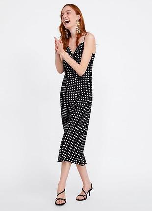 Плаття з віскози у горошок від zara
