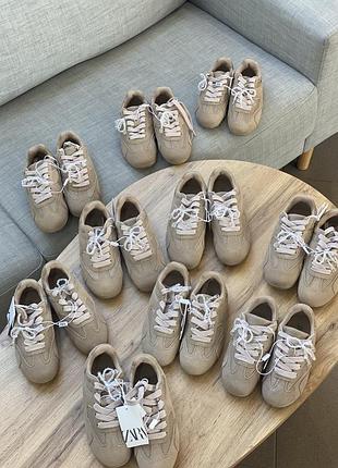 Стильні кросівки на дівчинку zara , взуття на дівчинку