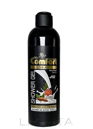 Гель для душу "мигдаль і інжирне молоко" my comfort, 400 мл туреччина