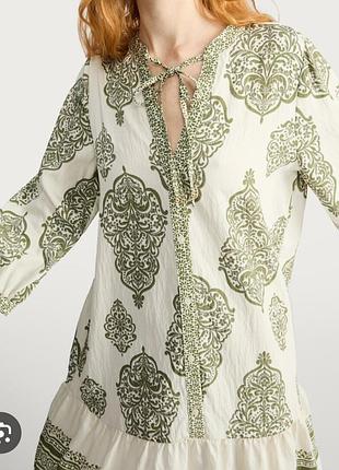 Платье рубашка в принт, вискоза
