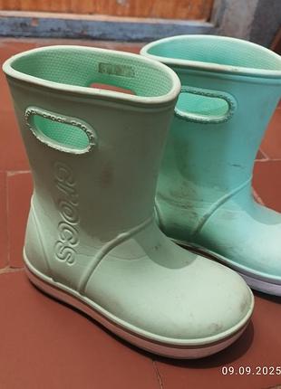 Резиновые сапоги crocs c12 длина стопы 18.3