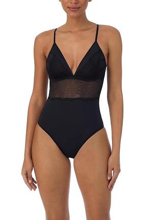 Женское боди dkny с волнистым кружевом